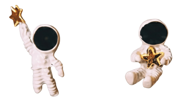 Astronaut holding star